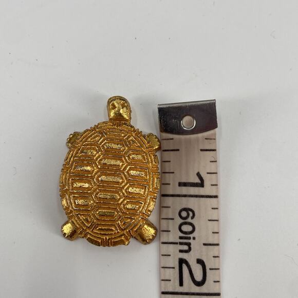 Feng shui goldtone turtle statue - Picture 6 of 6